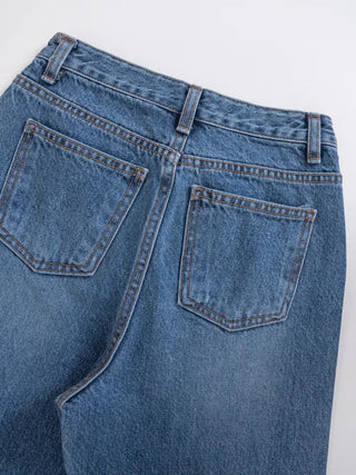 Tsya Straight Medium Blue Denim