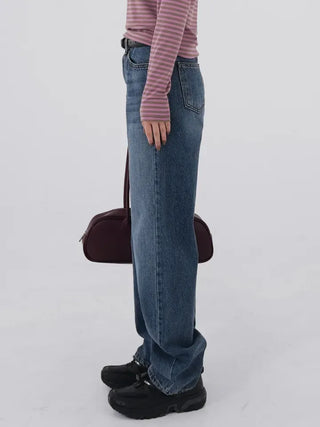 Tsya Straight Medium Blue Denim