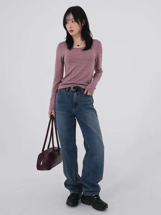 Tsya Straight Medium Blue Denim