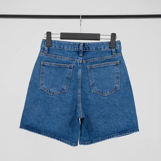 Leaf Simple Part Denim Shorts