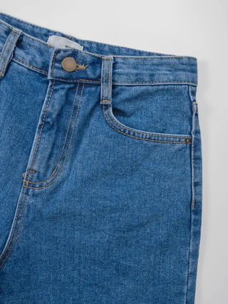 Leaf Simple Part Denim Shorts