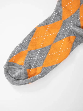 Ushi Argyle High Knee Socks