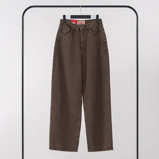 Karr Old Brown Wide Denim Pants