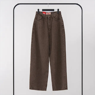 Karr Old Brown Wide Denim Pants