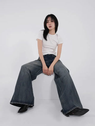 Noah Keyring Wide Bootcut Denim