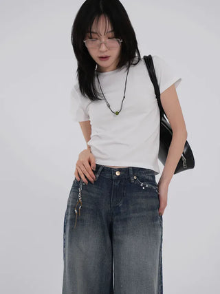 Noah Keyring Wide Bootcut Denim