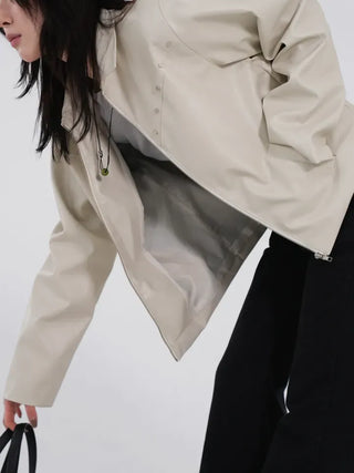 Yumeki Rivet Leather Jacket