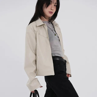 Yumeki Rivet Leather Jacket