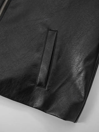Yumeki Rivet Leather Jacket