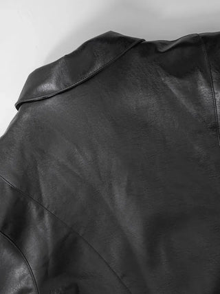 Yumeki Rivet Leather Jacket
