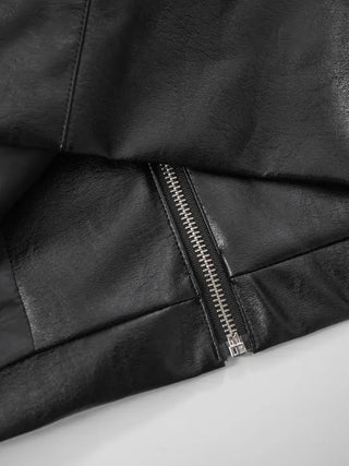 Yumeki Rivet Leather Jacket