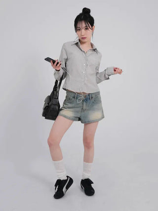 Camille Daily Slim Crop Shirt
