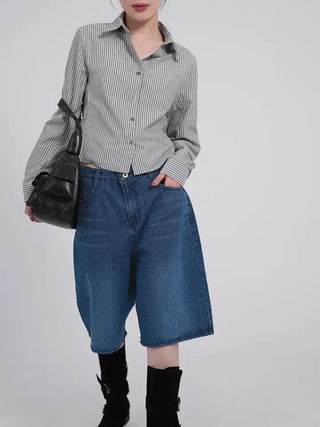 Camille Daily Slim Crop Shirt