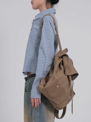 Lumi Western Suede Backpack