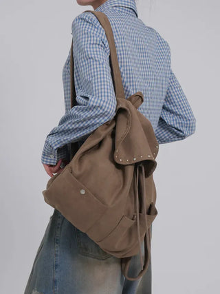 Lumi Western Suede Backpack