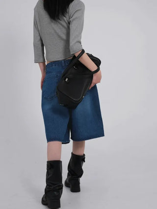Sharty D-Ring Bermuda Half Denim Pants