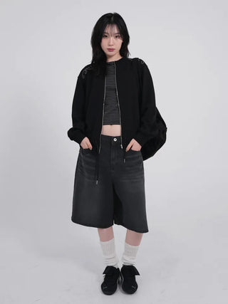 Sharty D-Ring Bermuda Half Denim Pants