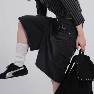 Sharty D-Ring Bermuda Half Denim Pants