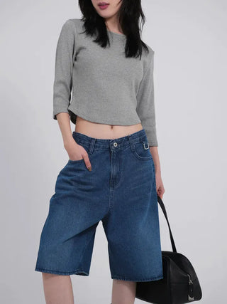 Sharty D-Ring Bermuda Half Denim Pants