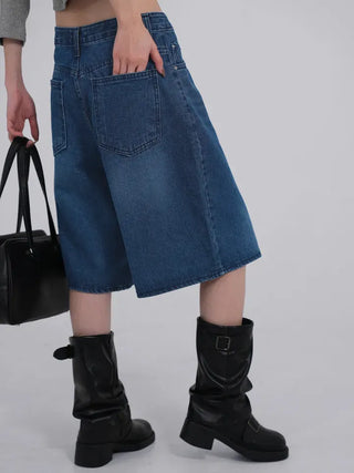 Sharty D-Ring Bermuda Half Denim Pants