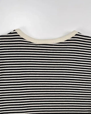 Enzo Striped Waffle Short Sleeve Tee