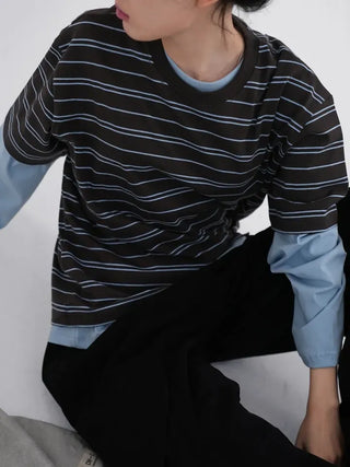 Dense Multi-Stripe Color Block T-shirt