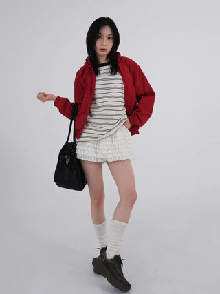 Dense Multi-Stripe Color Block T-shirt