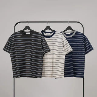 Dense Multi-Stripe Color Block T-shirt