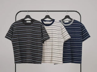 Dense Multi-Stripe Color Block T-shirt