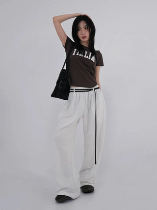 Talon Wide Cotton Tracksuit Pants