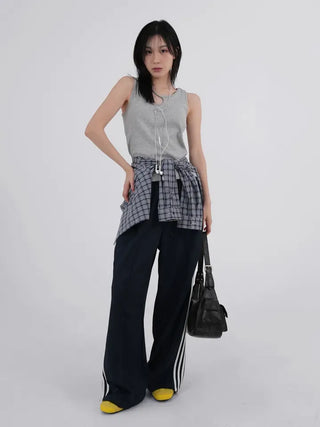 Cellop check crop shirt