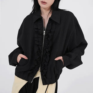 Genf Frill Two-Way Zip-Up