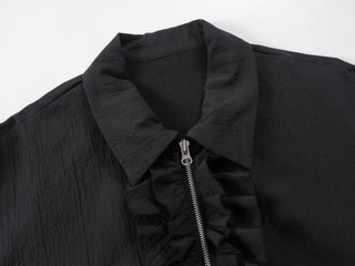 Genf Frill Two-Way Zip-Up