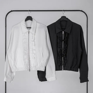 Genf Frill Two-Way Zip-Up
