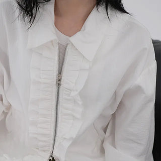 Genf Frill Two-Way Zip-Up