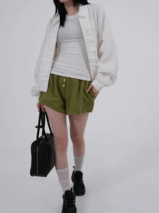 Genf Frill Two-Way Zip-Up