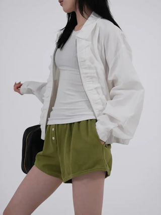 Genf Frill Two-Way Zip-Up