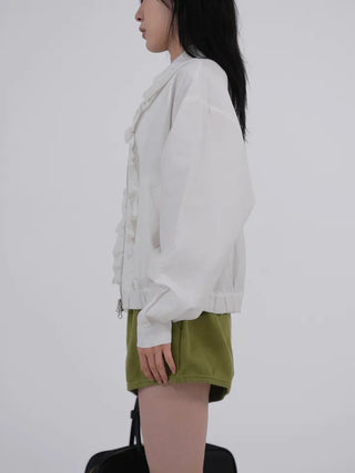 Genf Frill Two-Way Zip-Up