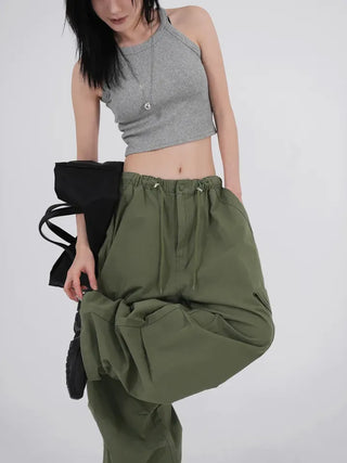 Tab Halterneck Crop Sleeveless