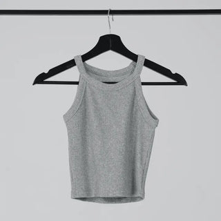 Tab Halterneck Crop Sleeveless