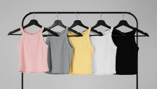 Tab Halterneck Crop Sleeveless