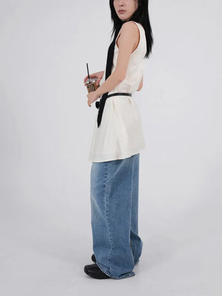 Knox Vintage Washed Wide Denim