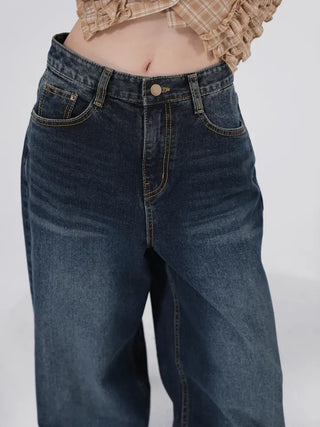 Knox Vintage Washed Wide Denim