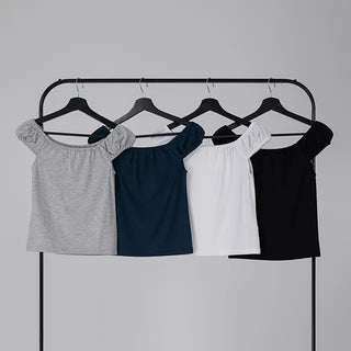 Karoa Off-shoulder Puff T-shirt