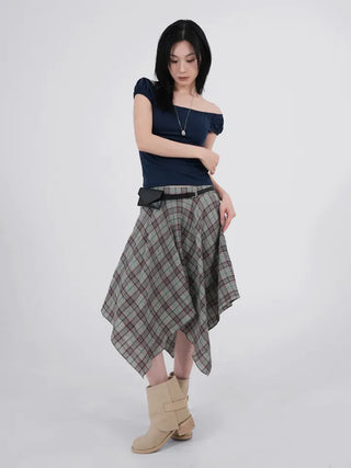 Karoa Off-shoulder Puff T-shirt