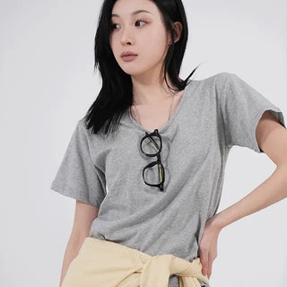 Ravi Basic U-neck Short Sleeve T-shirt