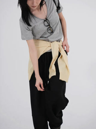 Rocamp Cut-out String Wide Pants
