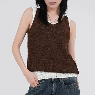 Tar Layered Rock Sleeveless