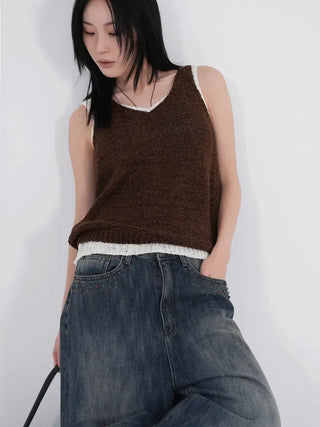 Tar Layered Rock Sleeveless