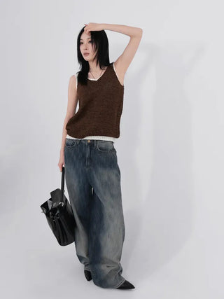Tar Layered Rock Sleeveless